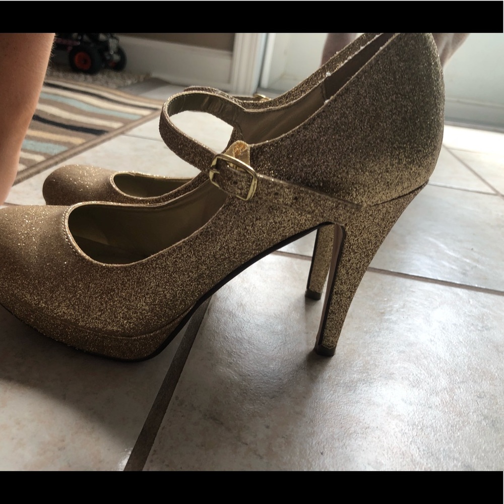 Gold heels